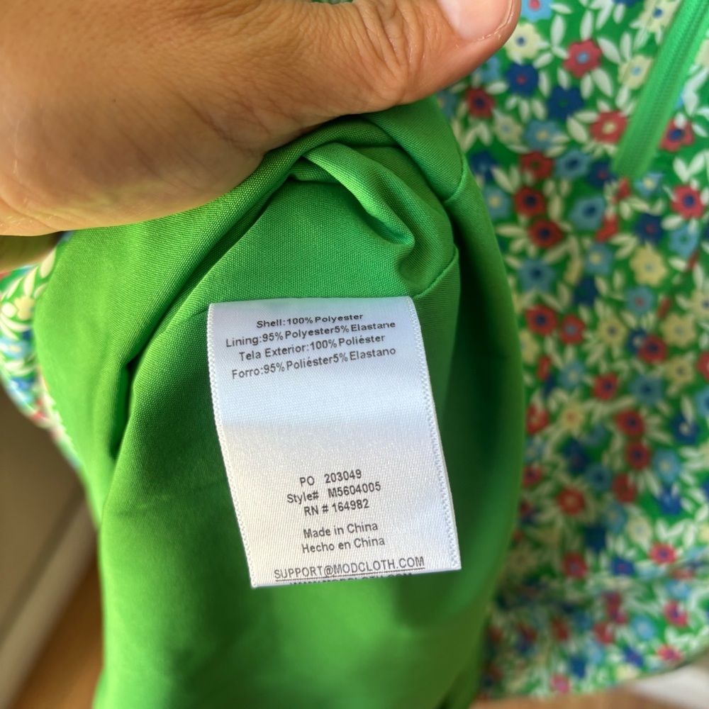 NWT ModCloth Women’s XL Petal & Promise Floral Short Sleeve Vintage Wrap Dress - Picture 10 of 11